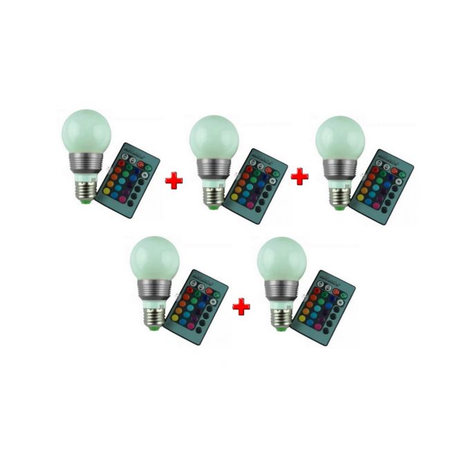 Ampoule LED télécommande : Lux et Déco, Pack 2 ampoules LED E27 télécommande