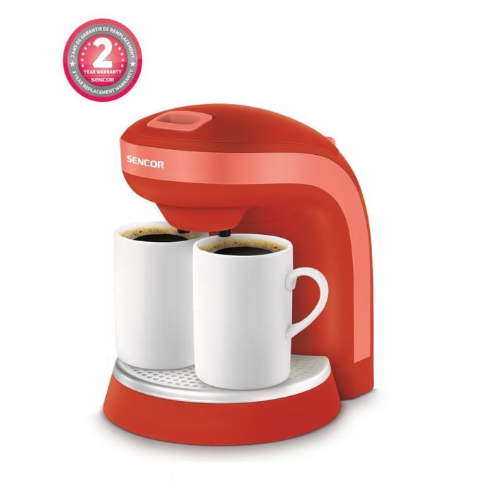 Sencor Machine à café/thé 2 verres. Garantie 2 ans - Rouge prix maroc