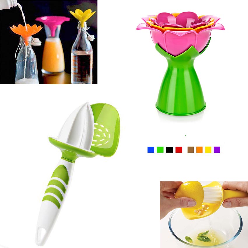 Set 3 Entonnoirs + Presse Agrumes avec Récupérateur Pépins prix maroc