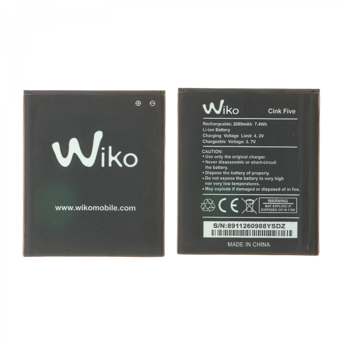 BATTERIE WIKO CINK FIVE ORIGINE-prix-maroc