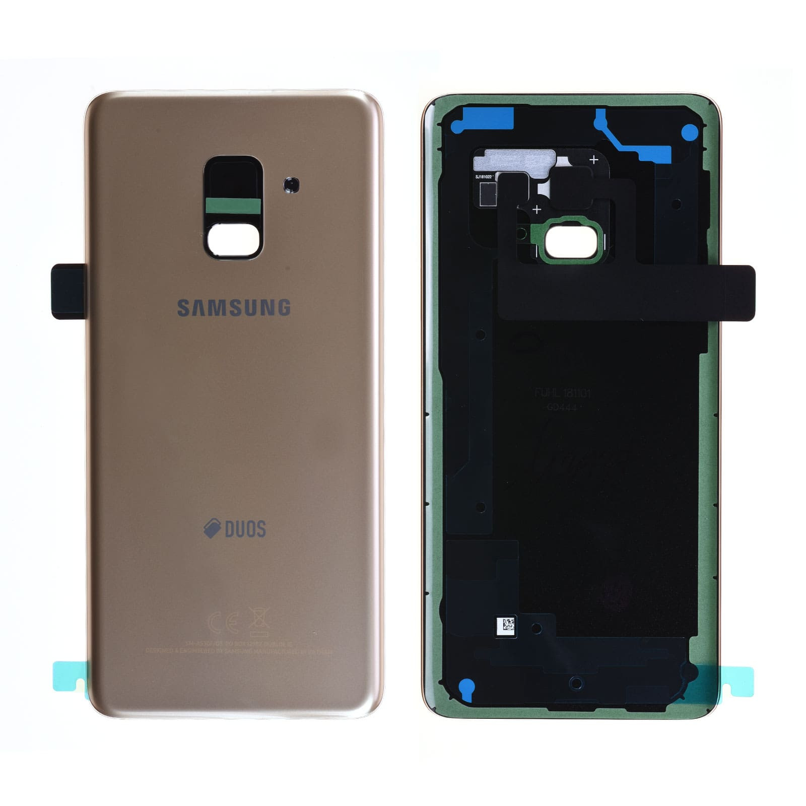 samsung-a8-2018-a530f-vitre-arriere-duos-or-topaze-gh82-15557c